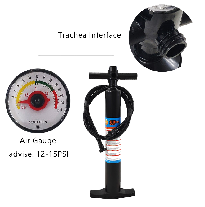 Sup Pump Inflatable Paddle Board Digital Universal Two Bare Feet 15psi